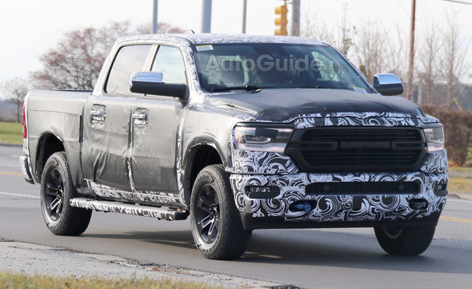 2019 Ram 1500 Limited Spied Roaming the Streets of Michigan