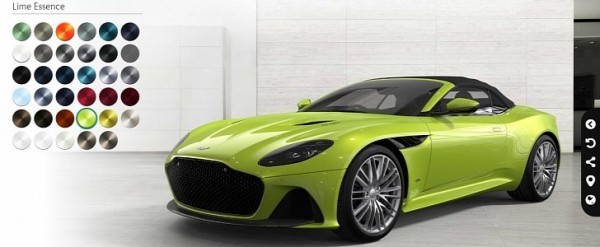 Aston Martin Fires Up DBS Superleggera Volante Configurator