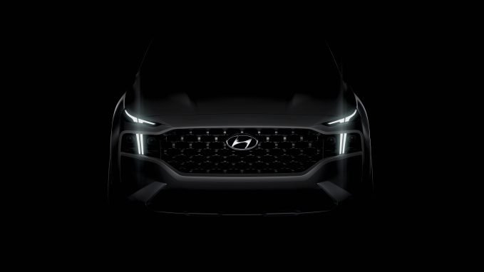 2021 Hyundai Santa Fe Teaser Shows Expressive New Face