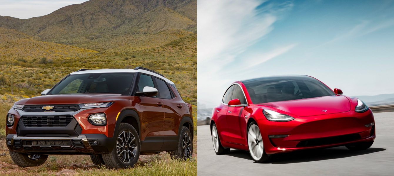 Chevrolet Trailblazer is Fastest-Selling New Car on the Market; Tesla Model 3 Tops Used List