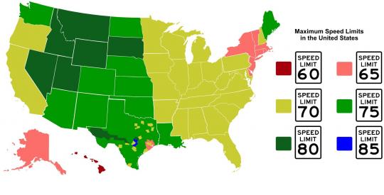 Speed limits in the USA Speeding Fines In the U.S. - The Worst Places To Go Over The Limit In America