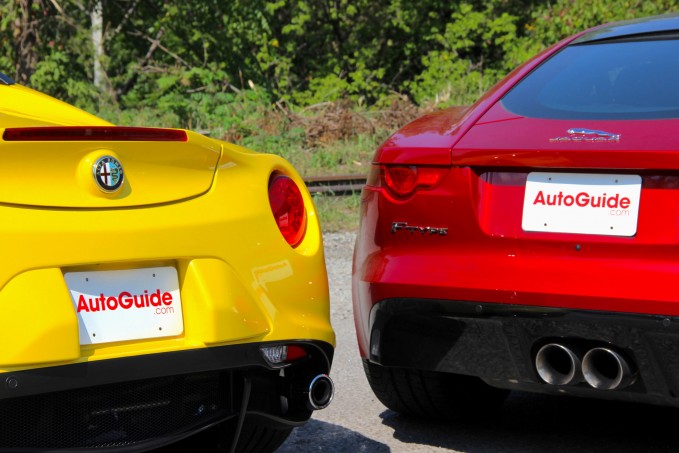 2016 Alfa Romeo 4C Spider vs 2016 Jaguar F-Type S