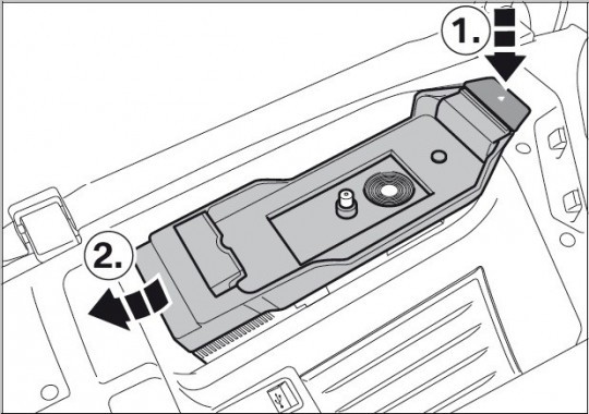 This is how you remove the snap-in phone adapter (smartphone cradle) installed in BMW and MINI cars How To Update BMW's Phone Cradle Firmware - A Brief Guide