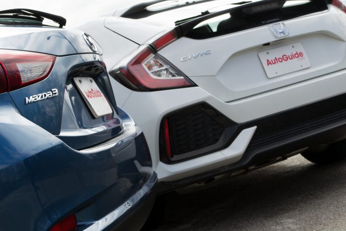 2017 Mazda3 vs Honda Civic Hatchback