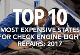 Top 10 Most Expensive States for Check Engine Light Repairs: 2017