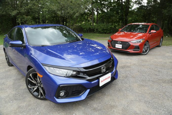 2018 Honda Civic Si vs Hyundai Elantra Sport