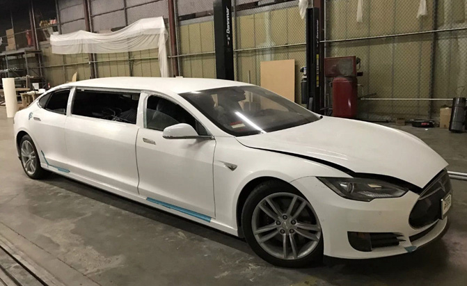 Get Yourself an Almost Completed Tesla Model S Limo for the Holidays