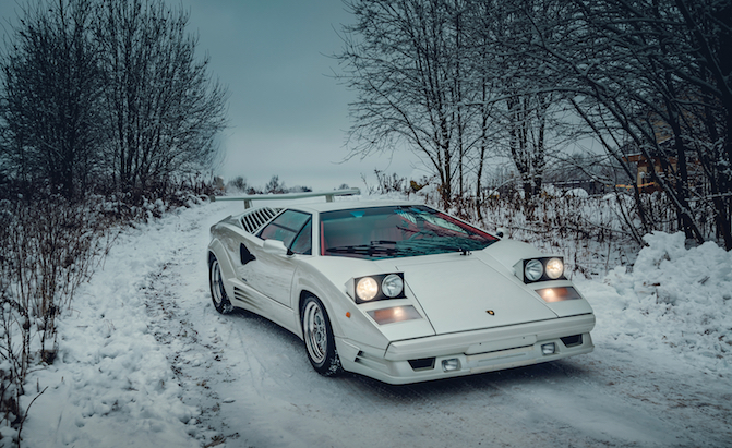 Ring in the New Year With a 1991 Lamborghini Countach 25th Anniversary