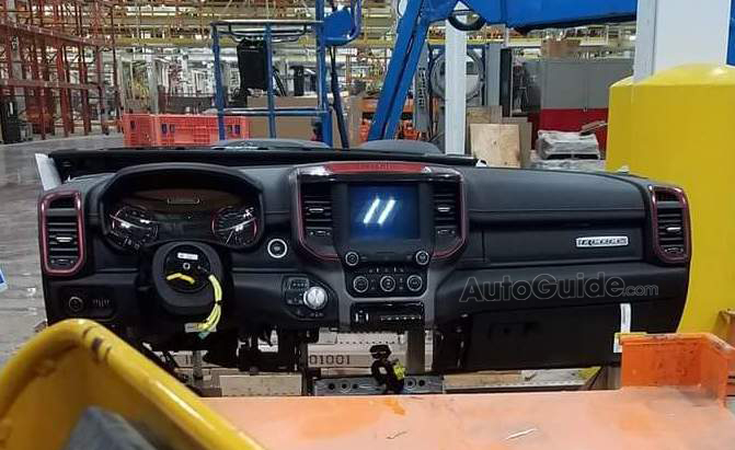 This is the Dashboard of the 2019 Ram 1500 Rebel