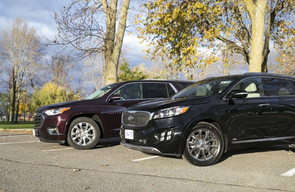 2018 Chevrolet Traverse vs Kia Sorento