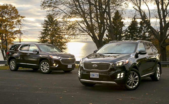 2018 Chevrolet Traverse vs Kia Sorento