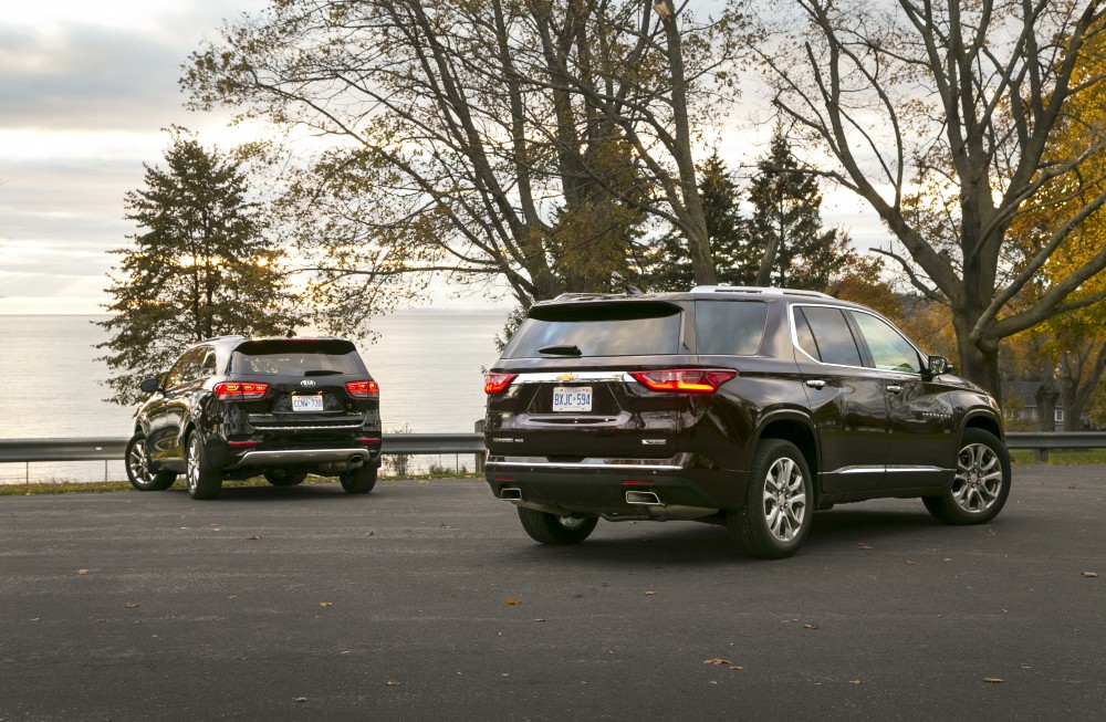 2018 Chevrolet Traverse vs Kia Sorento