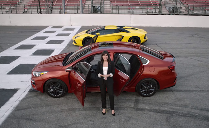 Kia Compares its New Forte with a… Lamborghini Aventador