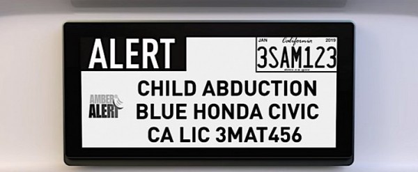 Digital license plates would be capable of showing Amber alerts Reviver Auto Digital License Plate Explained