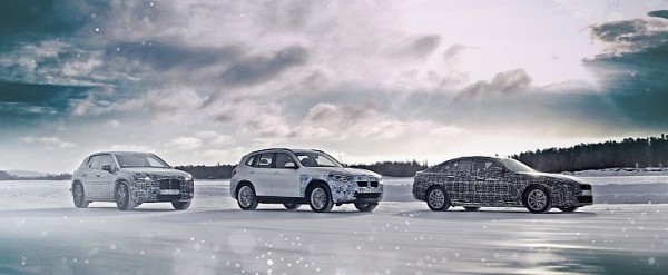 BMW iX3, i4 and iNext Pack of i Out Hunting: BMW iX3, i4 and iNext Testing in the Arctic Circle