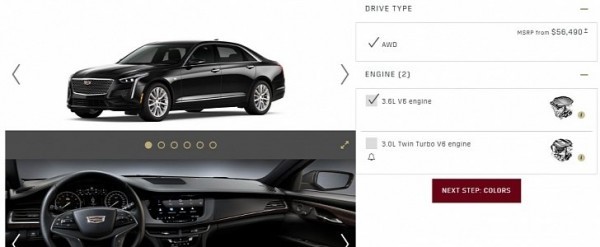 2019 Cadillac CT6 U.S. configurator on April 28th Cadillac Removes CT6 2.0-liter Turbo From U.S. Configurator, AWD Now Standard
