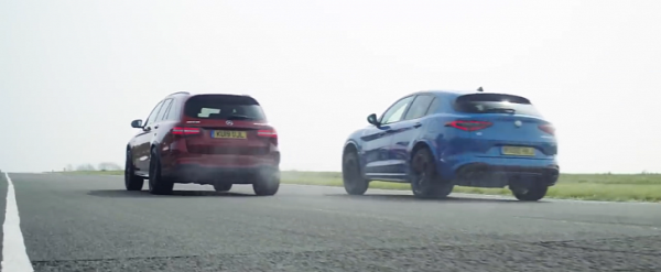 Mercedes-AMG GLC 63 S vs. Alfa Romeo Stelvio QV Is the Closest SUV Drag Race