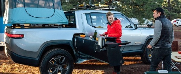 Rivian Turns R1T Electric Pickup Truck Into Camper Rig