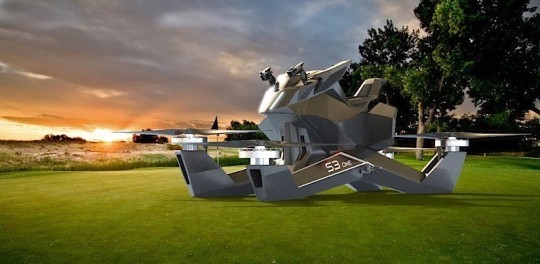 Hoversurf Hoverbike S3 Hoversurf Hoverbike S3 - Drone Powered Individual Flying