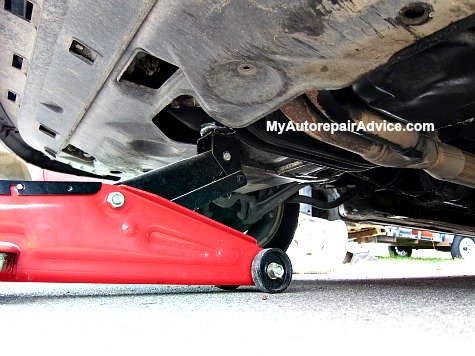 Jacking Car Under Engine How to Change Oil in a Car by Yourself