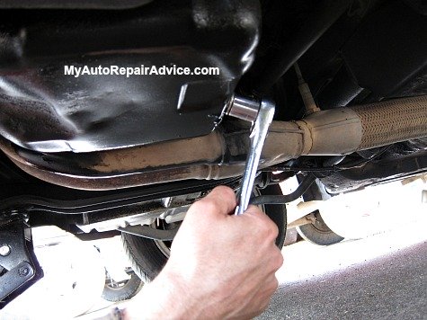 Removing Oil Drain Plug How to Change Oil in a Car by Yourself