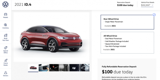 Volkswagen ID.4 Reservations Open Online September 23rd, Require Refundable $100 Deposit