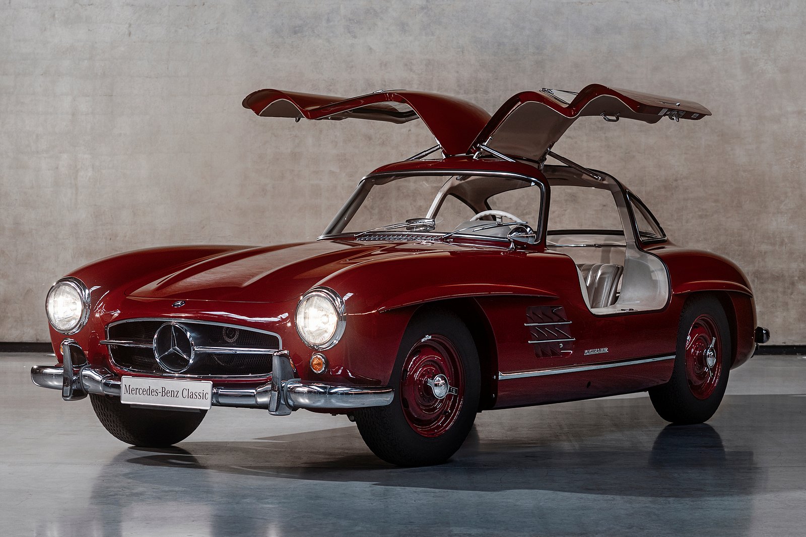 1955-1963 Mercedes-Benz SL-Class Front Angle View with Open Door